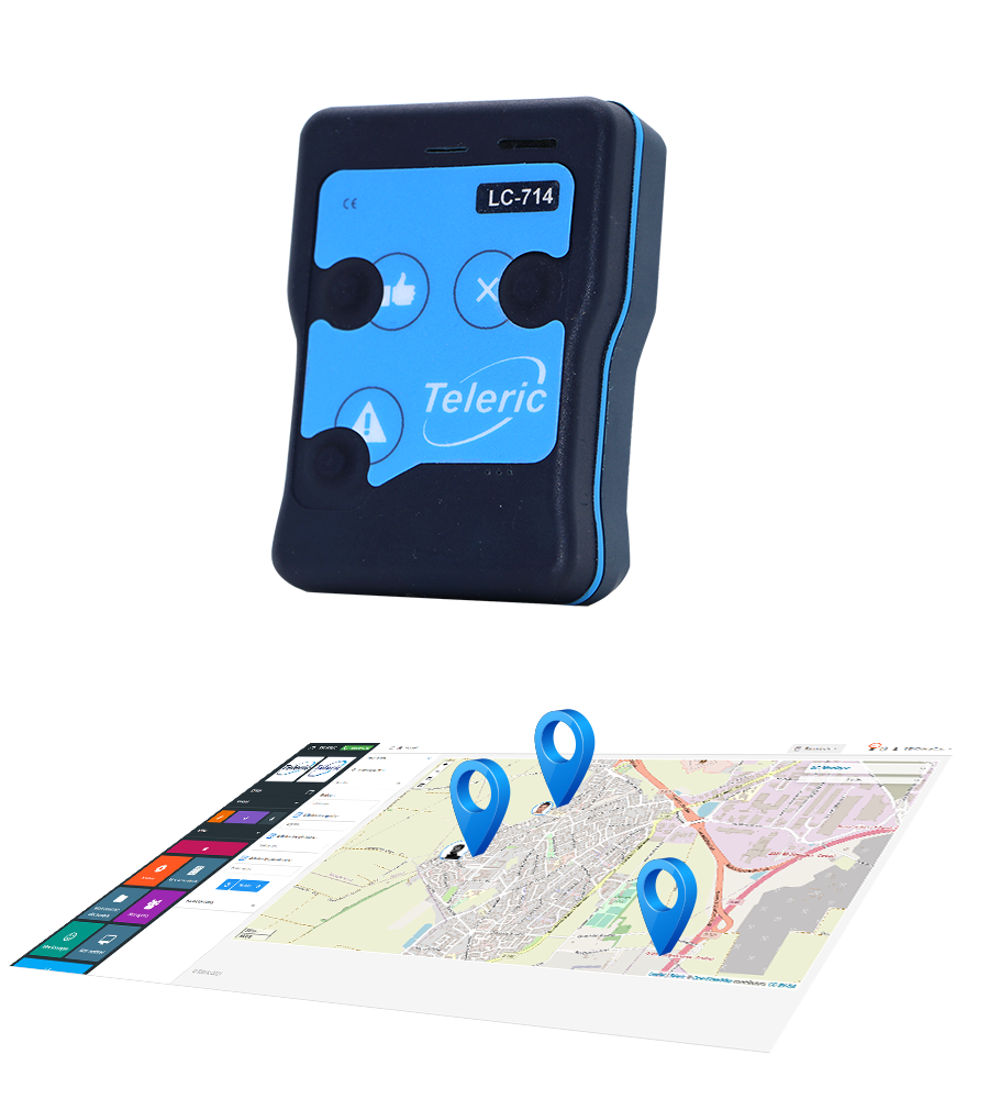 Pointeuse-GPS-carte-géolocalisation Pointeuse géolocalisation et DATI