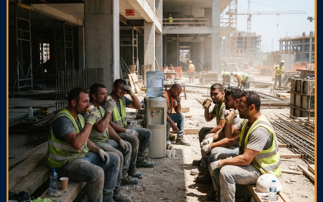 Canicule chantier BTP - sécurité équipes terrain traçabilité Teleric