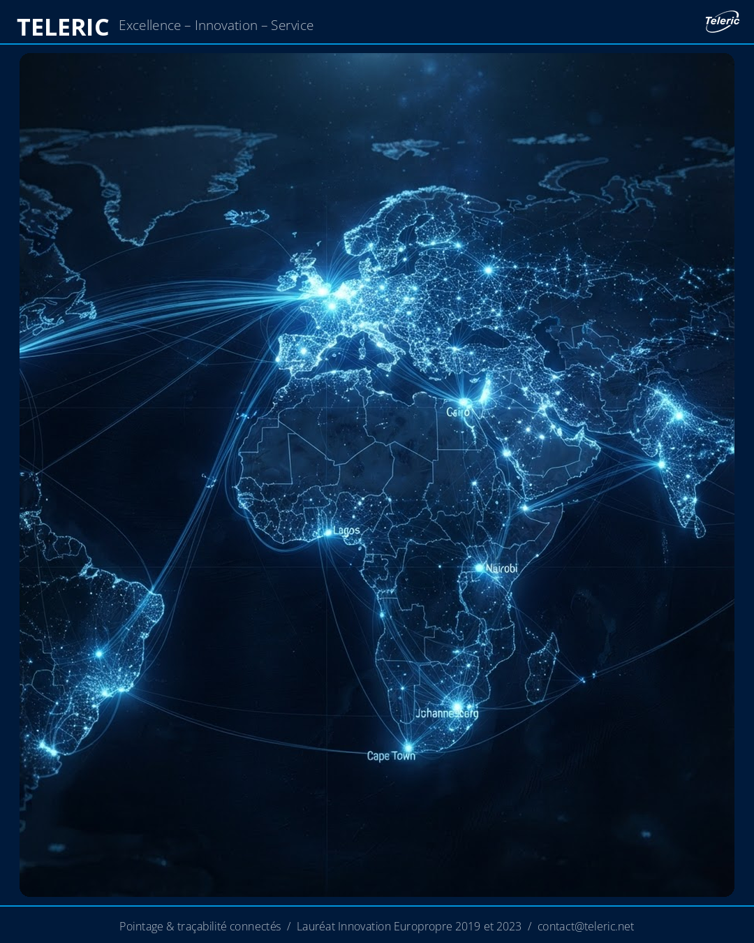 Teleric international - 800 clients France Suisse Afrique traçabilité terrain