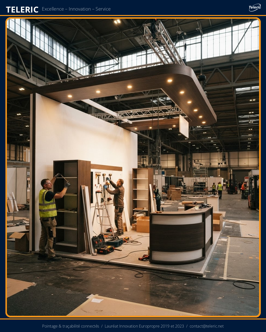 Teleric au salon BATIMAT - solutions traçabilité BTP et pointage chantier
